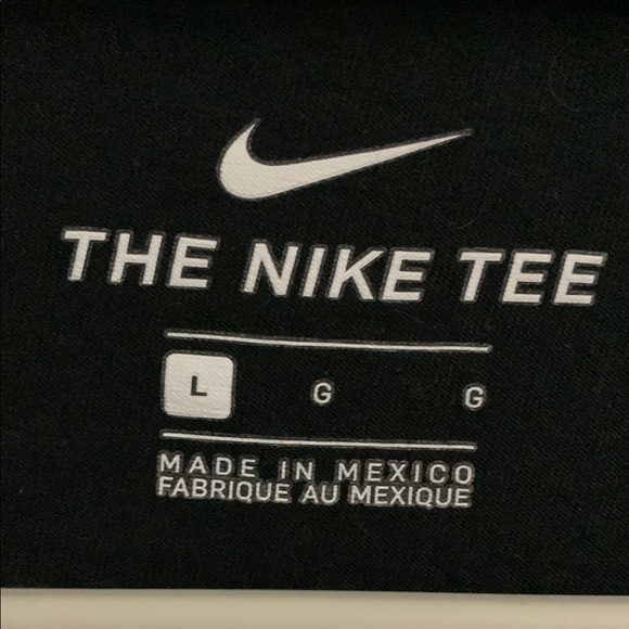 Nike Black Tee with Neon Green Graphic - L - Picture 2 of 2